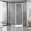 Душевая кабина Dusel A-516 90x90x190 шиншилла, Универсальная, матовый, хром, 90x90 - миниатюра 1