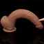 Фаллоимитатор LoveToy Sliding-Skin Dual Layer Dong King Sized 34 см коричневый - миниатюра 11