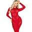 Сукня Leg Avenue Lace and Net Bodycon Gown One Size - мініатюра 5