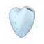 Вакуумний стимулятор клітора з вібрацією Satisfyer Cutie Heart блакитний - мініатюра 2