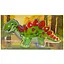 Деревянный пазл-вкладыш "Stegosaurus" MD 1924-3, 9 элементов - миниатюра 1