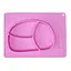 Силиконовая тарелка-коврик "Зайчик" MGZ-0119(Pink) 19х27 см - миниатюра 1