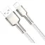 Кабель Baseus Cafule Metal Lightning 2.4A (1m) white (CALJK-A02) - мініатюра 5