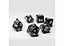 Набір кубиків Opaque 7 Dice Set - Black (w-white) , 7 шт. (g7dopaq04) - мініатюра 2