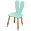 Дитячий стільчик Bambi 04-2B 30x26 см бірюзовий - мініатюра 1