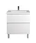Тумба Мойдодир Grin 65-U с умывальником Fenova 65 Белый - миниатюра 2