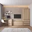 Комплект мебели в гостиную VAYS шкаф R-9, тумба R-6, стол R-1, полки М-22, дуб сонома - миниатюра 1