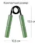 Кістьовий еспандер EasyFit Hand Grip PRO 91 кг зелений (200 lb) (EF-1902-200) - мініатюра 2