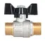 Кран шаровой Thermo Alliance Base 1/2" НН прямой, PN40, бабочка SD606W15 - миниатюра 4