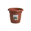 Вазон пластиковий Linea Mediterraneo, 20 см круглий, 2,5л теракот (82200) - мініатюра 1