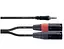 Коммутационный кабель mini Jack 3,5 stereo - 2x XLR Male 1.5м Cordial EY 1,5 WMM - миниатюра 2