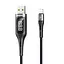 Кабель с экраном Remax RC -096i Leader Smart Display Data Cable USB - Lightning 1,2 м - миниатюра 1