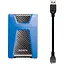 Зовнішній жорсткий диск Adata DashDrive Durable HD650 2TB Blue (AHD650-2TU31-CBL) [118125] - мініатюра 4