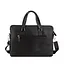 Сумка для ноутбука и документов кожаная черная Tiding Bag 9157 с 2 ручками - миниатюра 3