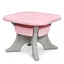 Дитячий столик з двома стільцями NEW TABLE-8 сіро-рожевий - мініатюра 2