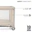Ліжко-манеж с пеленатором Kinderkraft Joy 2 Beige (KLJOY02BEG000AC) - мініатюра 6