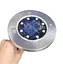 Сонячні вуличні світильники Solar Disk Lights 4 шт. підсвічування газону на сонячній батареї садові ліхтарі - мініатюра 3