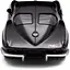 Автомодель TechnoDrive Chevrolet Corvette Split Window 1963 матовый черный (250411U) - миниатюра 2