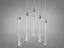 Елегантна, сучасна світлодіодна люстра потужністю 13W, колір-хром - мініатюра 1