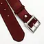 Ремень женский широкий замшевый JK-5017 бордовый с серебристой пряжкой (120 см) - миниатюра 4