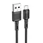 Кабель Micro-USB посилений HOCO X83 Victory 1 метр чорний (6931474770882) - мініатюра 2