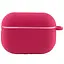 Силиконовый футляр New с карабином для наушников Airpods Pro Красный / Rose Red - миниатюра 2