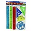 Набір силіконовий, кольоровий, 2 трикутники, 2 транспортири, лінійка 30 см, 5 предметів (В асортименті) - мініатюра 1