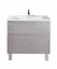 Тумба Мойдодир Палермо 80-U з умивальником SU-80 бетон світлий Сірий - мініатюра 7