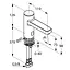 Змішувач для умивальника Kludi Zenta 3820205 - мініатюра 2