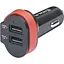 Автомобільний зарядний пристрій Real-El CA-35 (3USBx3.4A) Black/Orange + кабель microUSB - мініатюра 1