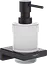 Дозатор підвісний Hansgrohe AddStoris для рідкого мила Matt Black/скло 41745670, Чорний матовий - мініатюра 1