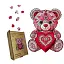 Деревяний фігурний пазл Плюшевий Ведмедик, А4, Деревяна коробка 100 елементів - мініатюра 1