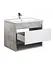 Тумба Мойдодир Oslo 70 Loft з умивальником Cosmo 70 бетон/Білий Сірий - мініатюра 2