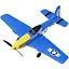 Літак на радіокеруванні SCHE W551 Four-channel Stunt Fighter Blue - мініатюра 1
