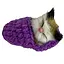 Дитячий антистрес Котик спить у в'язаній тапочці MM418(Violet) - мініатюра 1