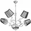 Люстра 90992, 5x40W, E14, метал хром./тканина - мініатюра 3
