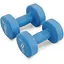 Гантели для фитнеса Hop-Sport неопреновые круглые HS-V080DR 2x8кг голубой - миниатюра 3