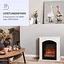 Электрический камин Klarstein Elbrus 2000 Вт LED белый (10037971) - миниатюра 2