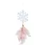 Набор украшений-подвесок Chomik Олень Колокольчик Снежинка с перьями 22 см 3 шт. шампань (5900779855861) - миниатюра 4