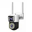 IP-камера уличная с аккумулятором и двойным объективом XON SmartCam Wi-Fi 8000mAh Solar 1080P (KCBSW22VW 3732) Белая - миниатюра 1