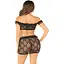 Комплект Leg Avenue Bow Net Ruffle Trimmed Bra Top and Skirt One Size - миниатюра 2