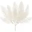 Искусственная ветка 24см Флористический материал для декора с глитером Белый - миниатюра 1