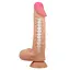 Фалоімітатор Pretty Love Sliding Skin Bendable 9.4'' 24 см тілесний - мініатюра 3