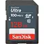 Карта памяти Sandisk SDHC (UHS-1) Ultra 128Gb class 10 (100Mb/s) (SDSDUNR-128G-GN3IN) - миниатюра 1