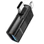 Перехідник Borofone BV18 2 в 1 iP male/Type-C male to USB female USB 2.0 - мініатюра 5