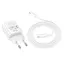 МЗП Hoco N62 Gentle PD30W (1USB-C) + кабель Type-C to Type-C White - мініатюра 4