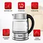 Электрочайник Tefal Glass Kettle с подсветкой серебристо-черный 1.7 л (KI772D38) - миниатюра 6