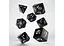 Набір кубиків Classic RPG Black & white Dice Set , 7 шт. (SCLE01) - мініатюра 2