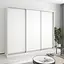 Шафа-купе тридверна MebelStar Уні AL 3ДСП 250x45x210 см Аляска білий (MBS-3036) - мініатюра 1