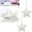 Набір ялинкових іграшок "Зірка об'ємна" HL22-8, 2 шт - мініатюра 1